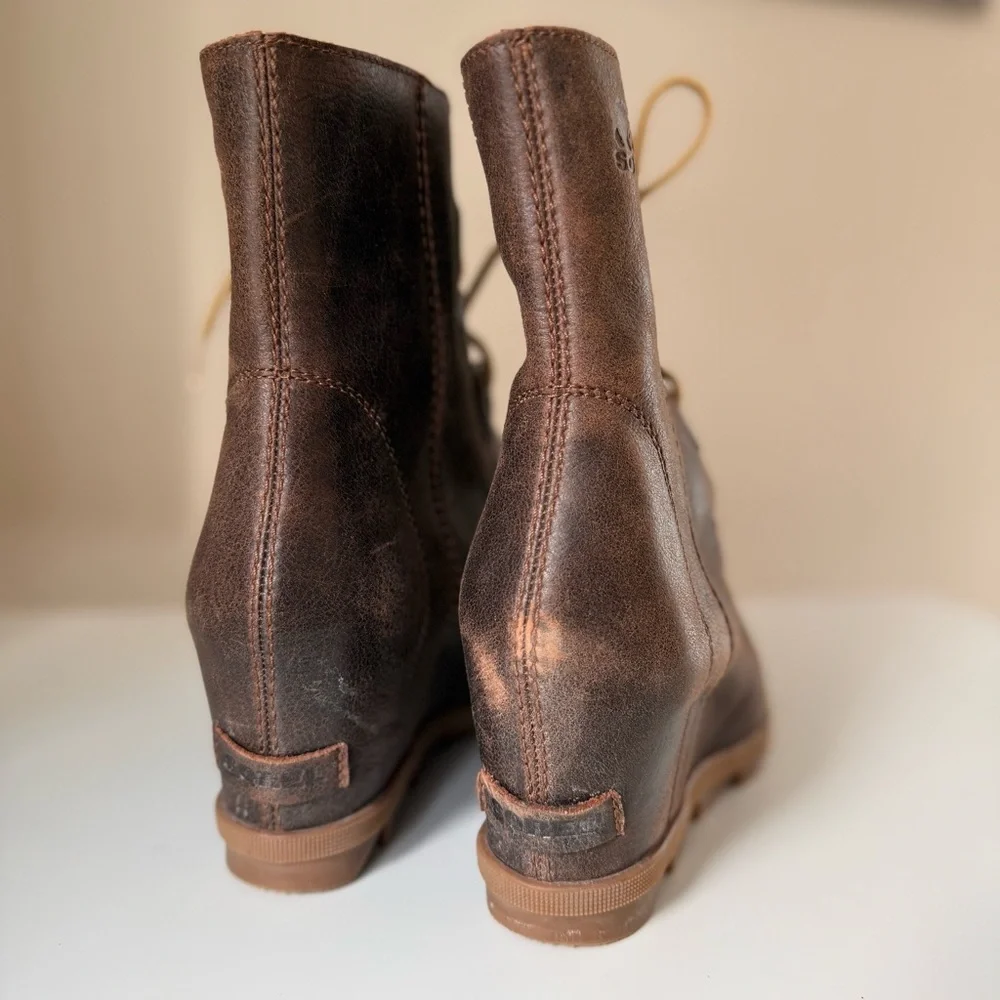 SOREL Joan of Arctic Wedge II Waterproof Leather Boots - Women's 9.5 - Picture 12 of 12